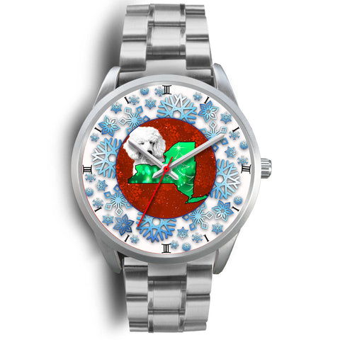 Lovely Poodle Dog New York Christmas Special Wrist Watch