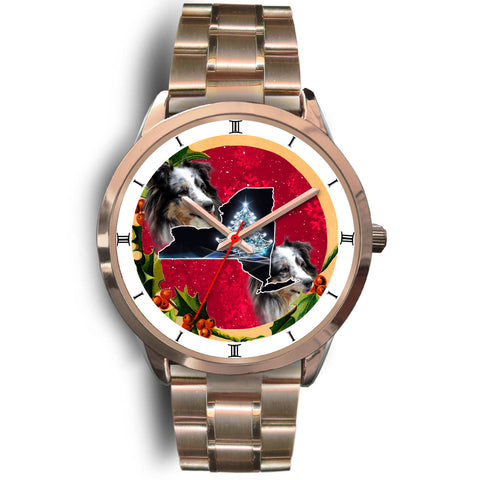 Shetland Sheepdog New York Christmas Special Wrist Watch