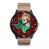 Afghan Hound Dog Texas Christmas Special Wrist Watch