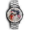 German Shepherd On Christmas Florida Wrist Watch