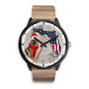 German Shepherd On Christmas Florida Wrist Watch