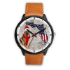 German Shepherd On Christmas Florida Wrist Watch