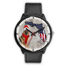 German Shepherd On Christmas Florida Wrist Watch