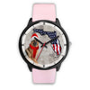 German Shepherd On Christmas Florida Wrist Watch