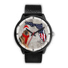 German Shepherd On Christmas Florida Wrist Watch