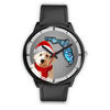 Goldendoodle On Christmas Florida Wrist Watch