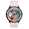 Goldendoodle On Christmas Florida Wrist Watch
