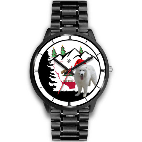 Samoyed Dog California Christmas Special Wrist Watch