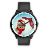 Icelandic Sheepdog On Christmas Florida Wrist Watch