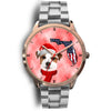 Cute Jack Russell Terrier On Christmas Florida Wrist Watch