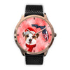 Cute Jack Russell Terrier On Christmas Florida Wrist Watch