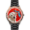 Labrador Retriever On Christmas Florida Golden Wrist Watch