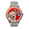 Labrador Retriever On Christmas Florida Golden Wrist Watch