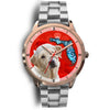 Labrador Retriever On Christmas Florida Golden Wrist Watch