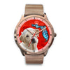 Labrador Retriever On Christmas Florida Golden Wrist Watch