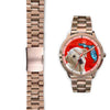 Labrador Retriever On Christmas Florida Golden Wrist Watch