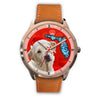 Labrador Retriever On Christmas Florida Golden Wrist Watch