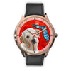 Labrador Retriever On Christmas Florida Golden Wrist Watch