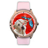 Labrador Retriever On Christmas Florida Golden Wrist Watch