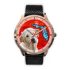 Labrador Retriever On Christmas Florida Golden Wrist Watch