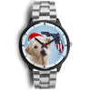 Labrador Retriever On Christmas Florida Wrist Watch