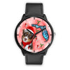 Miniature American Shepherd On Christmas Florida Wrist Watch