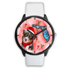 Miniature American Shepherd On Christmas Florida Wrist Watch