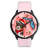 Miniature American Shepherd On Christmas Florida Wrist Watch