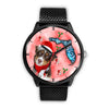 Miniature American Shepherd On Christmas Florida Wrist Watch
