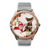 Cute Chihuahua Dog New York Christmas Special Wrist Watch