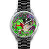 Border Collie Dog New York Christmas Special Wrist Watch