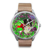 Border Collie Dog New York Christmas Special Wrist Watch