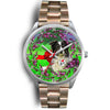 Border Collie Dog New York Christmas Special Wrist Watch