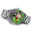 Border Collie Dog New York Christmas Special Wrist Watch