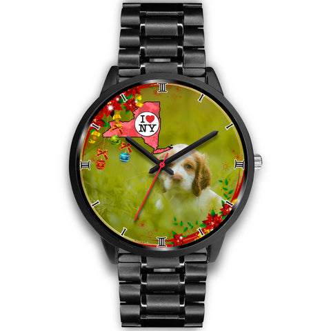 Cocker Spaniel Dog New York Christmas Special Wrist Watch