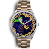 Amazing Vizsla Dog Golden Art New York Christmas Special Wrist Watch