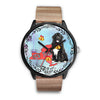 Newfoundland Dog New York Christmas Special Wrist Watch