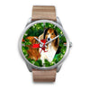 Rough Collie Dog New York Christmas Special Wrist Watch