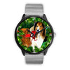 Amazing Rough Collie Dog Art New York Christmas Special Wrist Watch