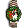 Amazing Rough Collie Dog Art New York Christmas Special Wrist Watch