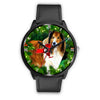 Amazing Rough Collie Dog Art New York Christmas Special Wrist Watch