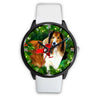 Amazing Rough Collie Dog Art New York Christmas Special Wrist Watch