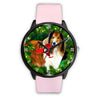 Amazing Rough Collie Dog Art New York Christmas Special Wrist Watch