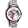 Norwegian Lundehund On Christmas Florida Wrist Watch