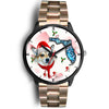 Norwegian Lundehund On Christmas Florida Wrist Watch