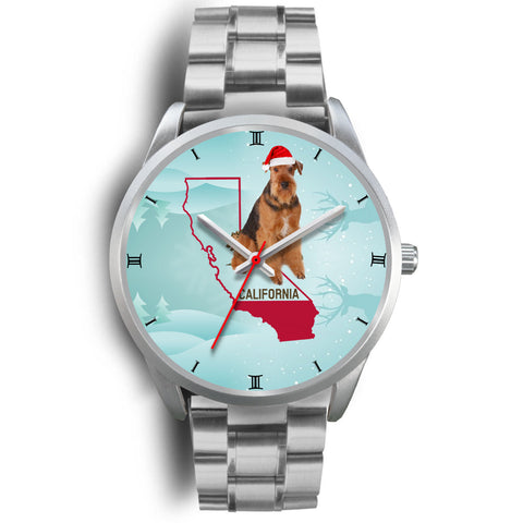 Airedale Terrier California Christmas Special Wrist Watch