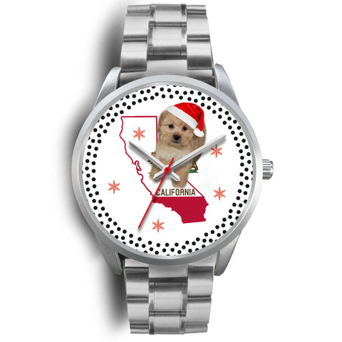 Shih Poo Dog California Christmas Special Wrist Watch