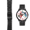 Papillon Dog On Christmas Florida Wrist Watch