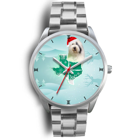 Old English Sheepdog Texas Christmas Special Wrist Watch