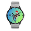Petit Basset Griffon Vendéen On Christmas Florida Wrist Watch